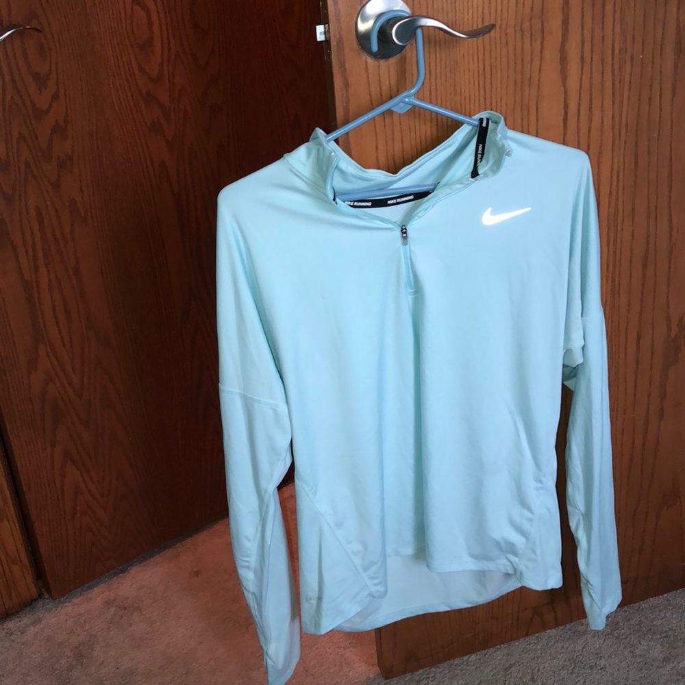 Nike light sky blue quarter-zip pullover